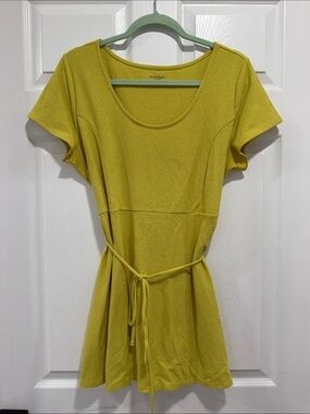 Motherhood Maternity Scoop Neck Tie-Waist Top